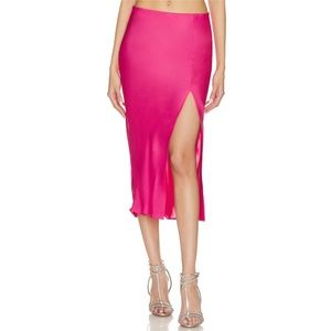 Revolve NBD Meera Midi Skirt in Hot Pink M